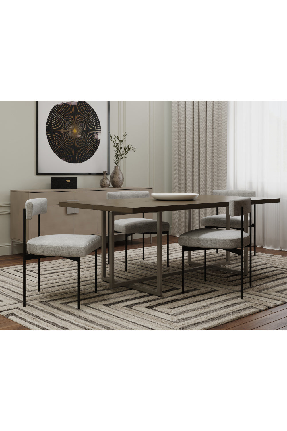 Modern European furniture - Gray Open-Back Dining Chairs (2) - www.oroa.com | Oroa.com