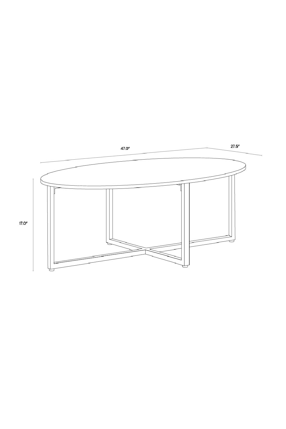 Modern European furniture - White Oval Marble Coffee Table - www.oroa.com | Oroa.com