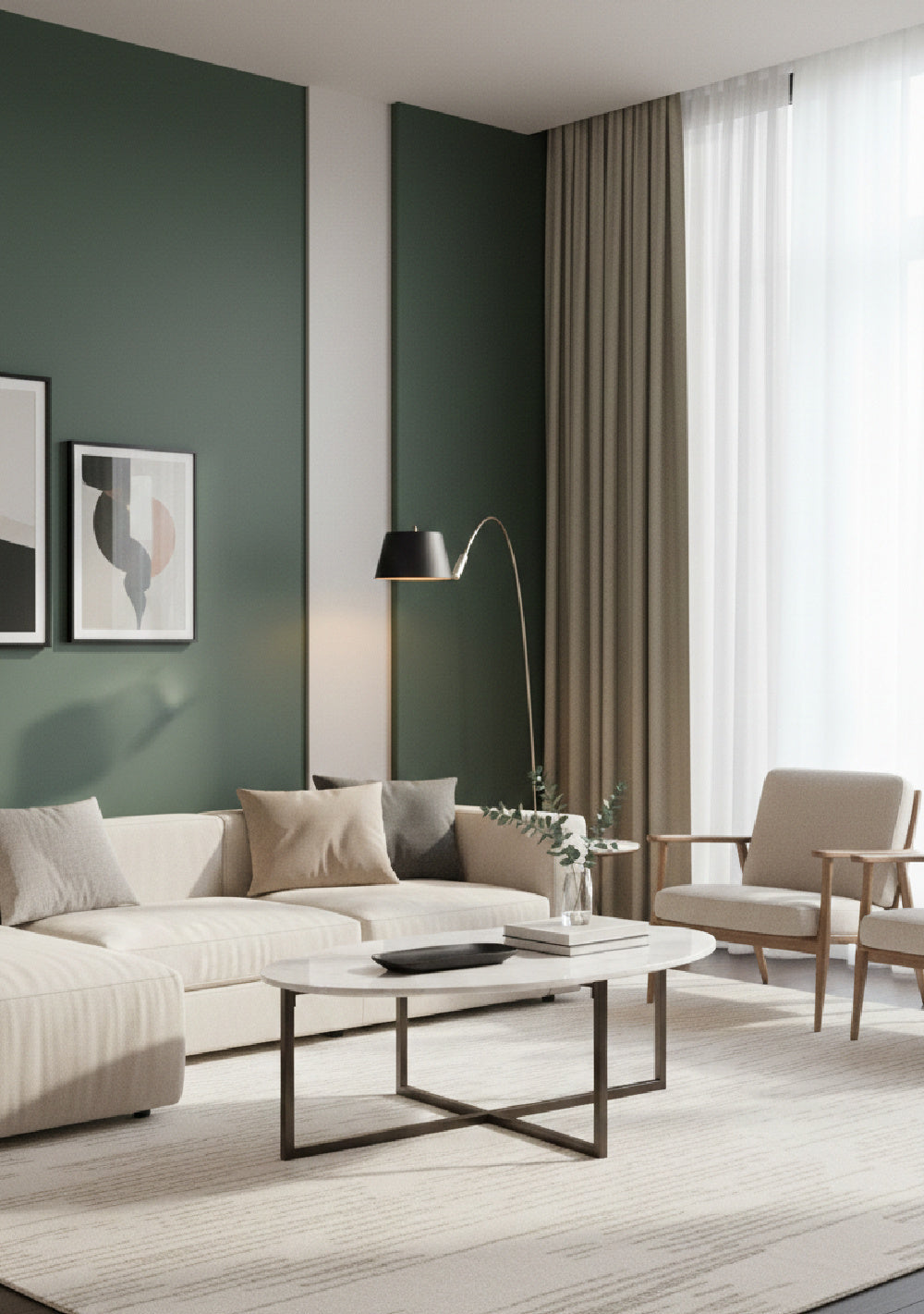 Modern European furniture - White Oval Marble Coffee Table - www.oroa.com | Oroa.com