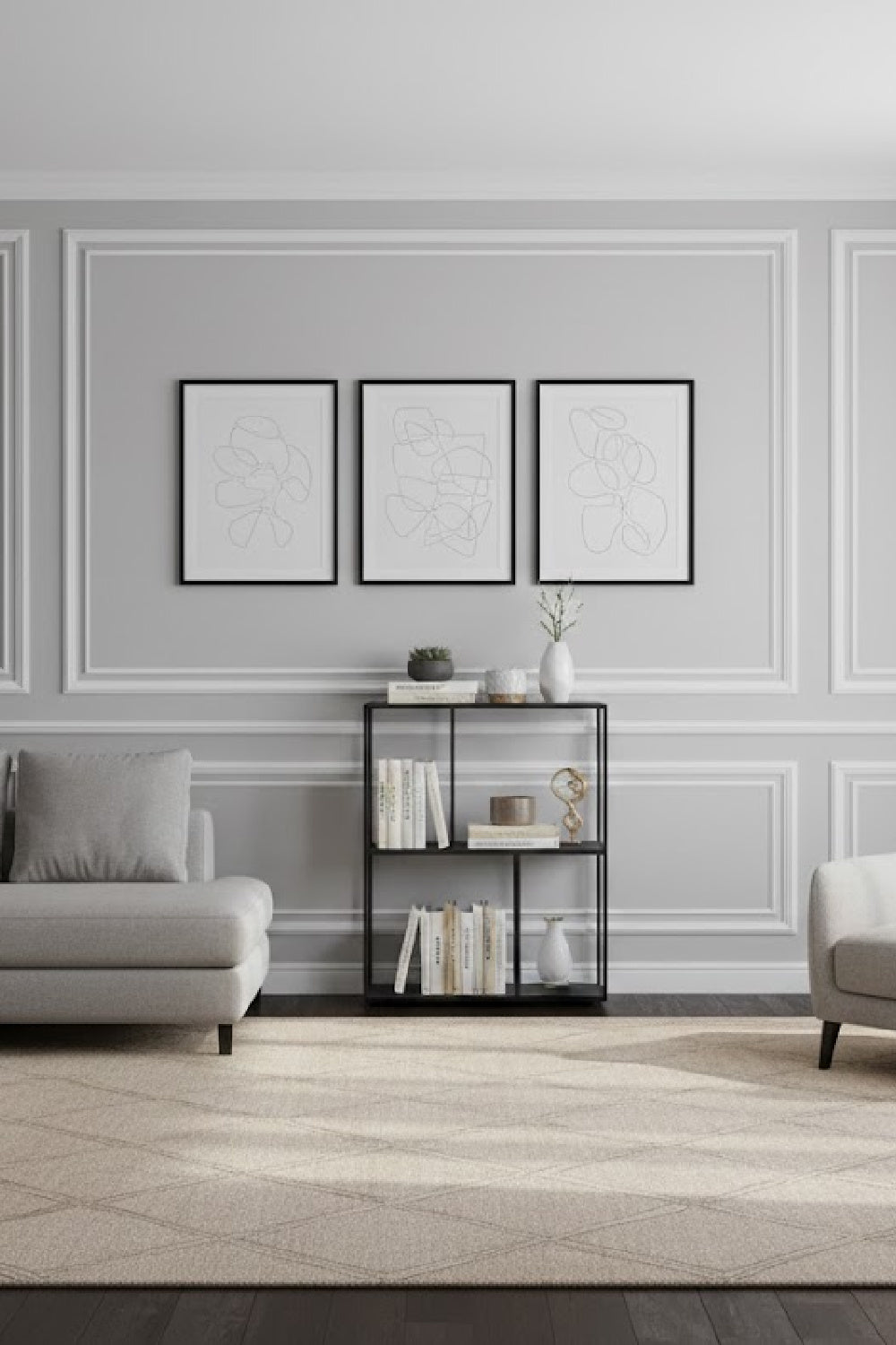 Modern European furniture - Iron Framed Bookcase - www.oroa.com | Oroa.com