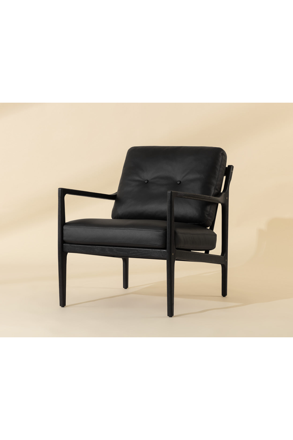 Modern European furniture - Button-Tufted Leather Lounge Chair - www.oroa.com | Oroa.com