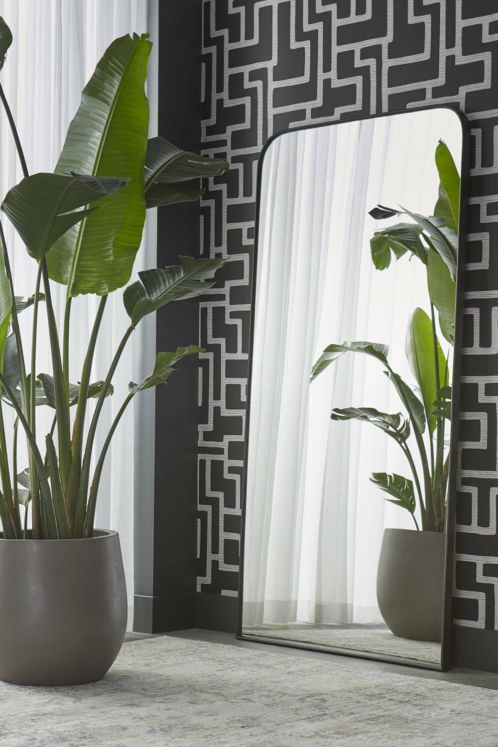 Modern European furniture - Iron Framed Floor Mirror - www.oroa.com | Oroa.com