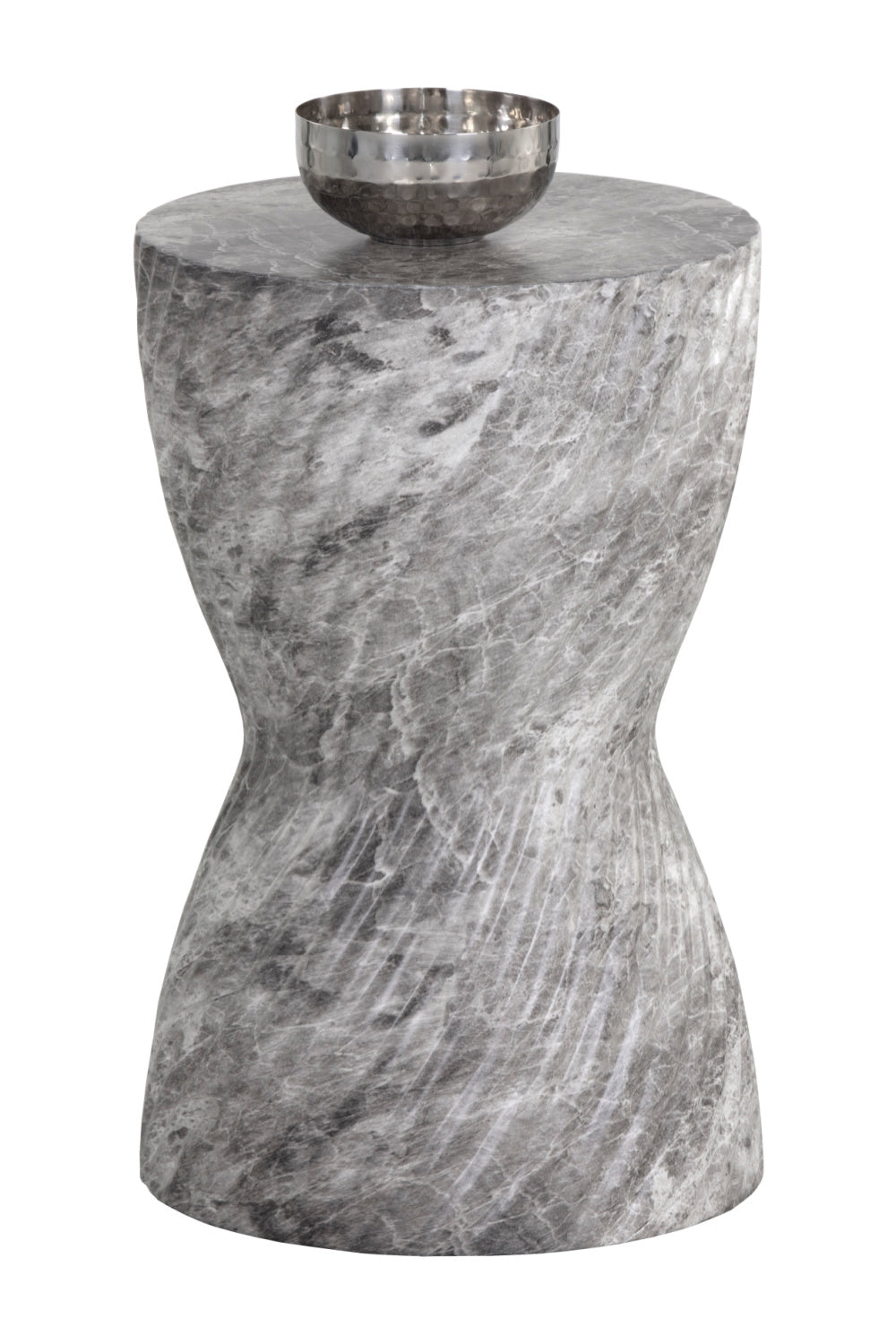 Modern European furniture - Gray Hourglass Indoor/Outdoor End Table - www.oroa.com | Oroa.com