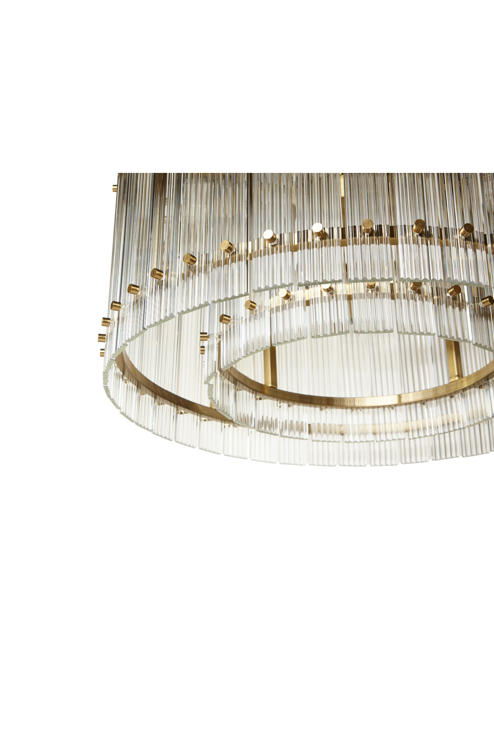Modern European furniture - Clear Fluted Glass Chandelier - www.oroa.com | Oroa.com