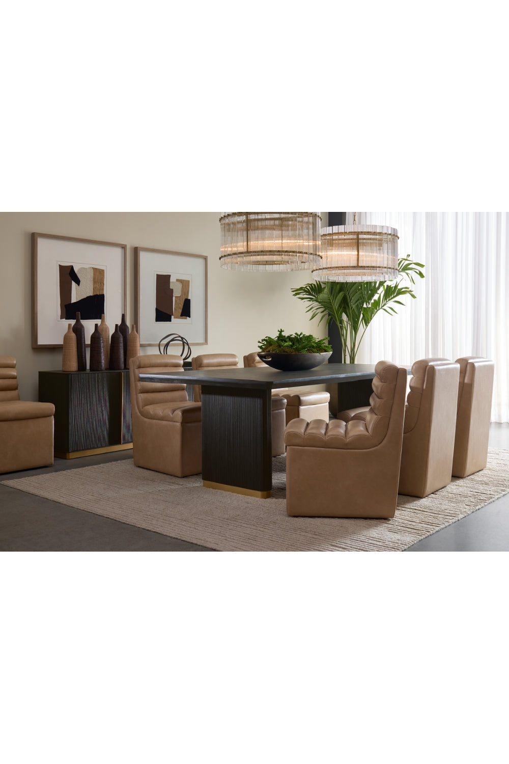Modern European furniture - Clear Fluted Glass Chandelier - www.oroa.com | Oroa.com