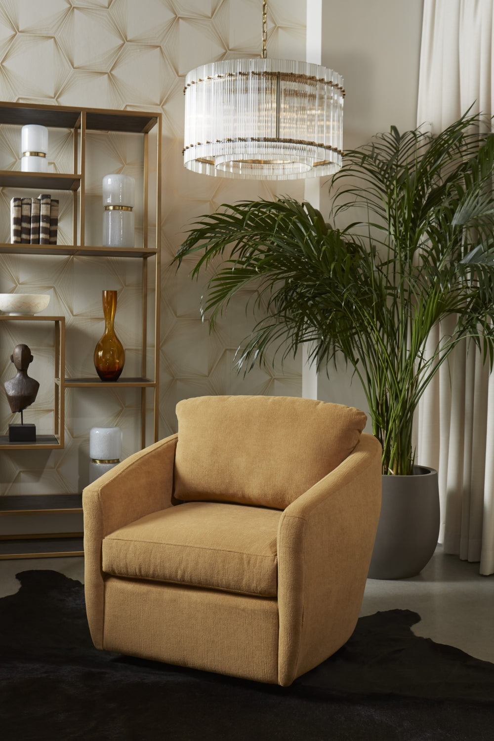 Modern European furniture - Clear Fluted Glass Chandelier - www.oroa.com | Oroa.com