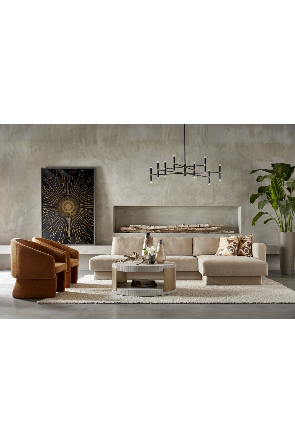 Modern European furniture - Black Tubes 16-Light Chandelier - www.oroa.com | Oroa.com