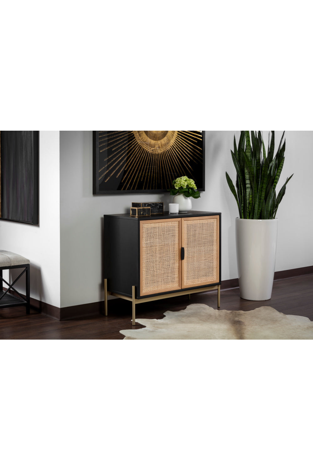 Modern European furniture - 2-Door Rattan Sideboard S - www.oroa.com | Oroa.com