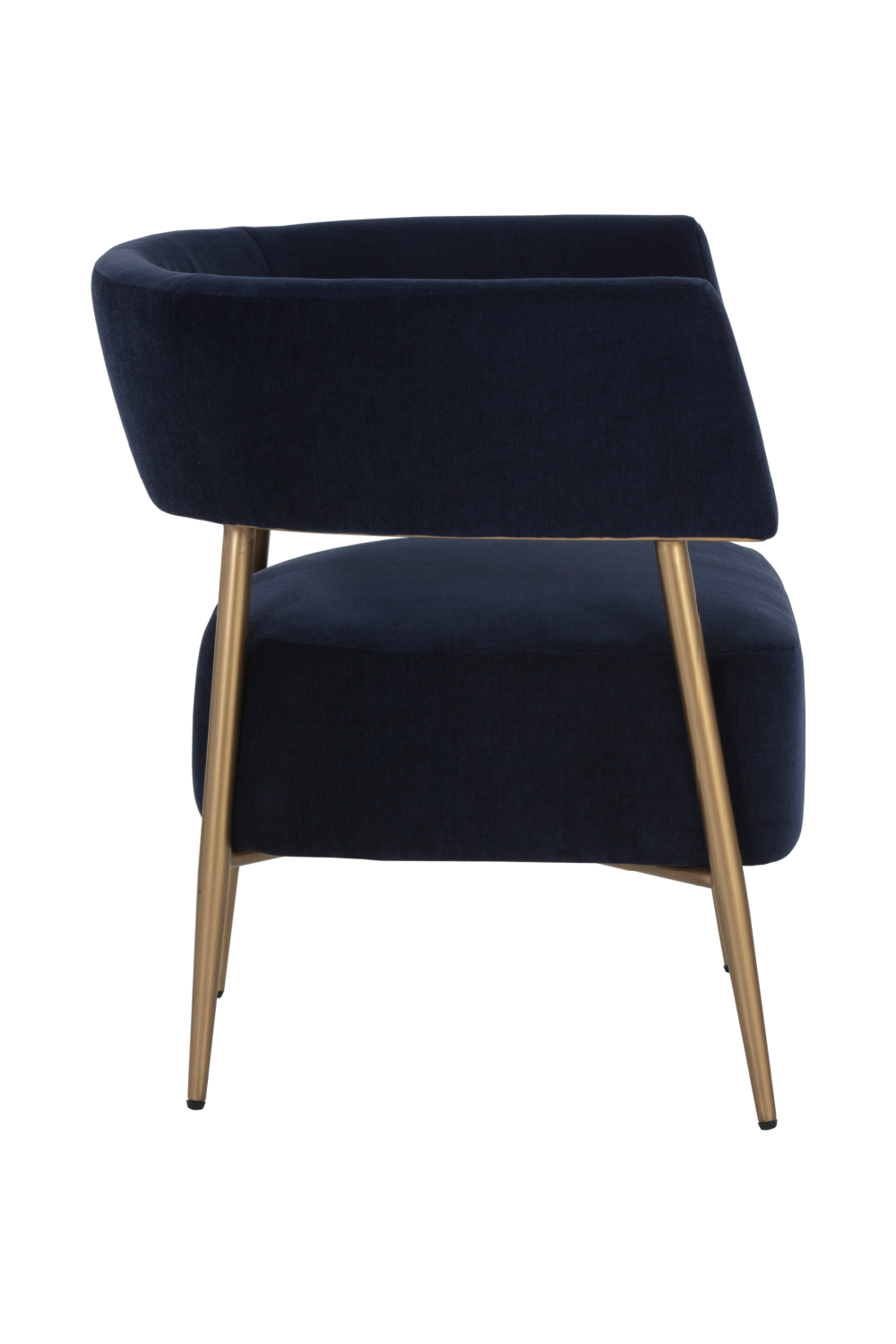 Modern European furniture - Antique Brass Legs Lounge Chair - www.oroa.com | Oroa.com