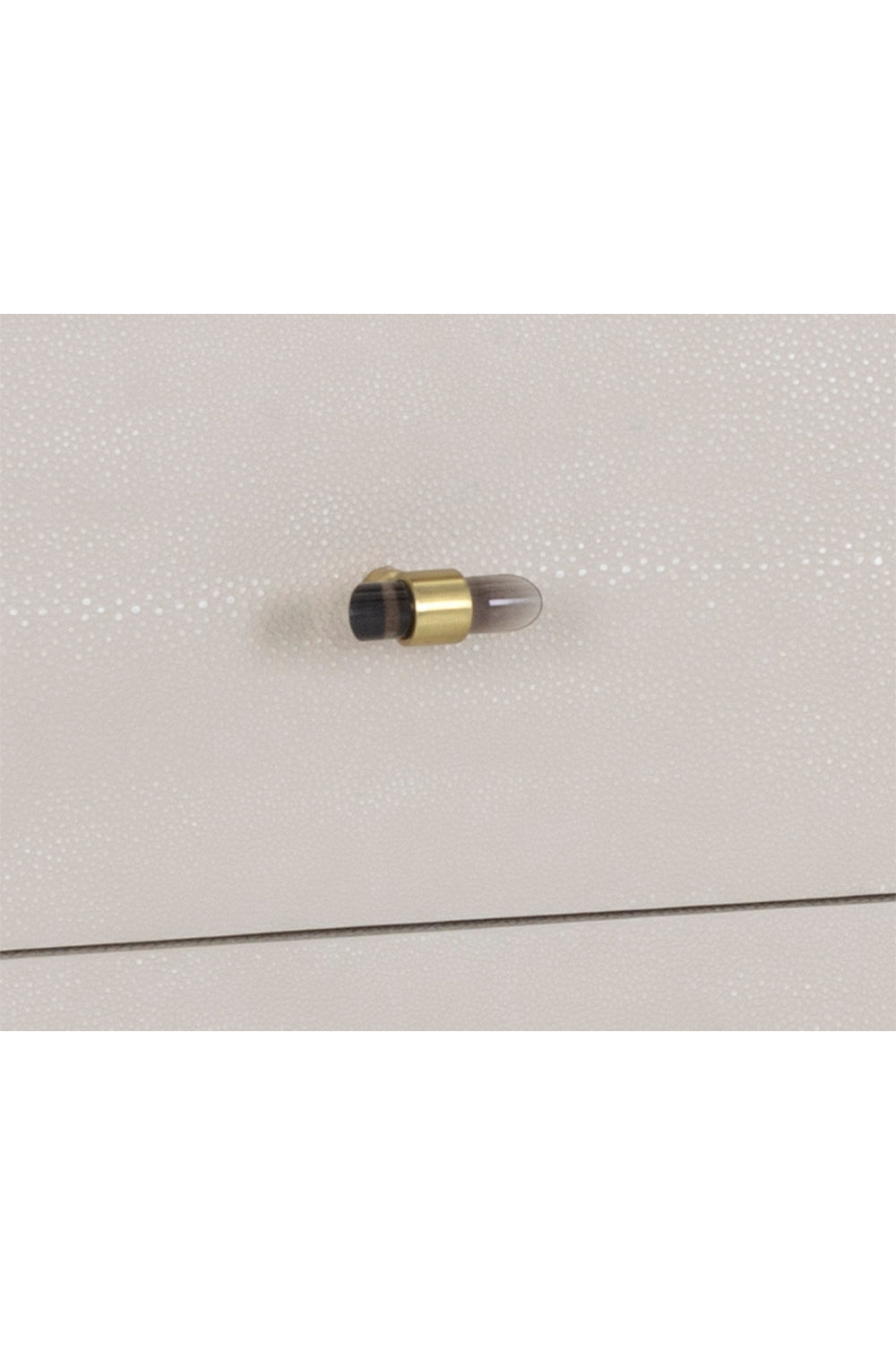 Modern European furniture - Cream Shagreen 4-Drawer Desk - www.oroa.com | Oroa.com