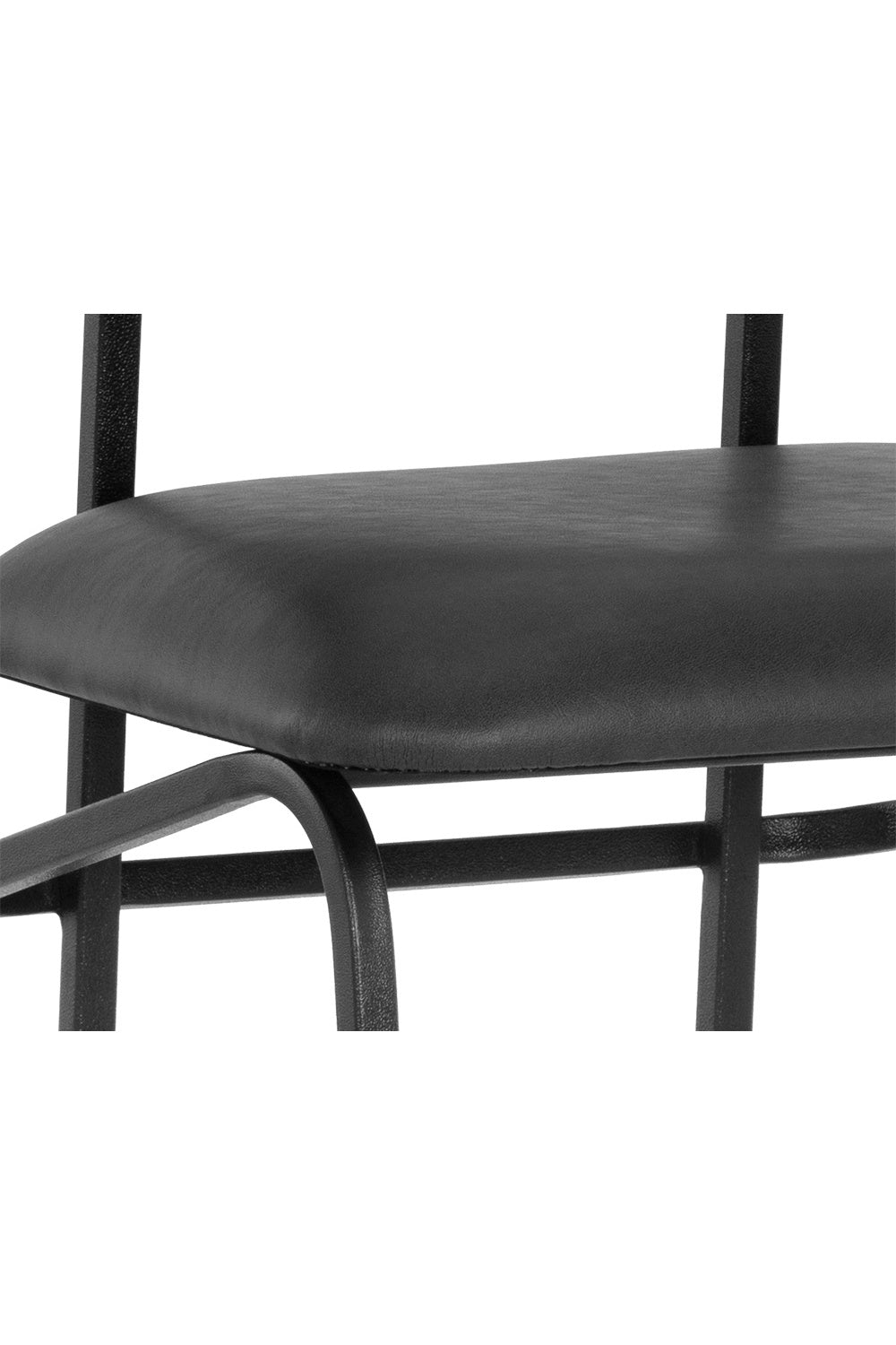 Modern European furniture - Black Sculpted Back Bar Stool - www.oroa.com | Oroa.com