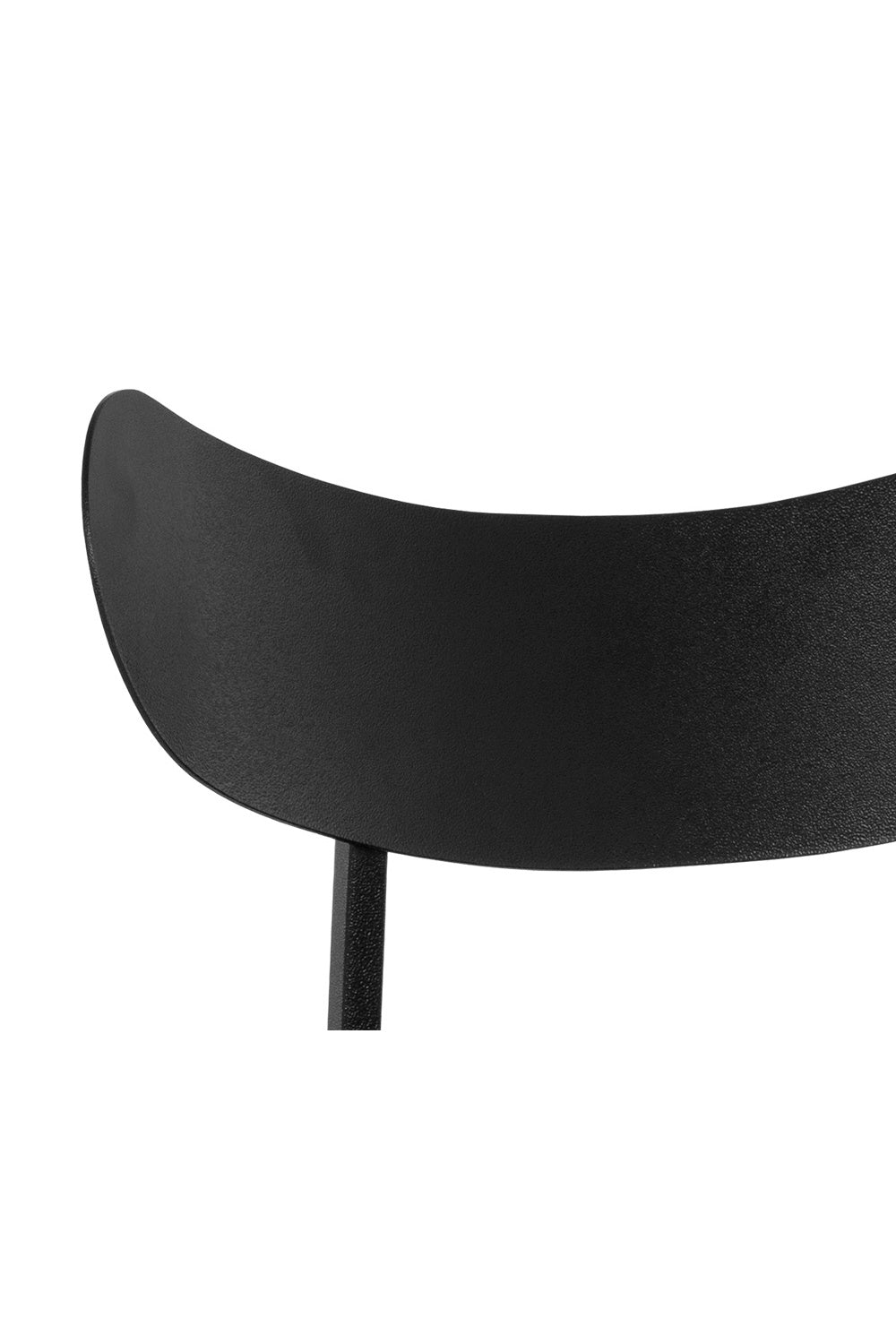 Modern European furniture - Black Sculpted Back Bar Stool - www.oroa.com | Oroa.com