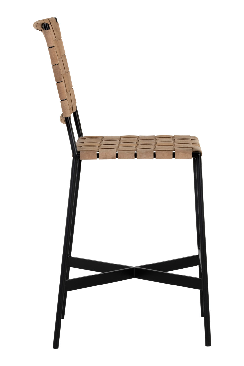 Modern European furniture - Weaved Suede Leather Counter Stool - www.oroa.com | Oroa.com