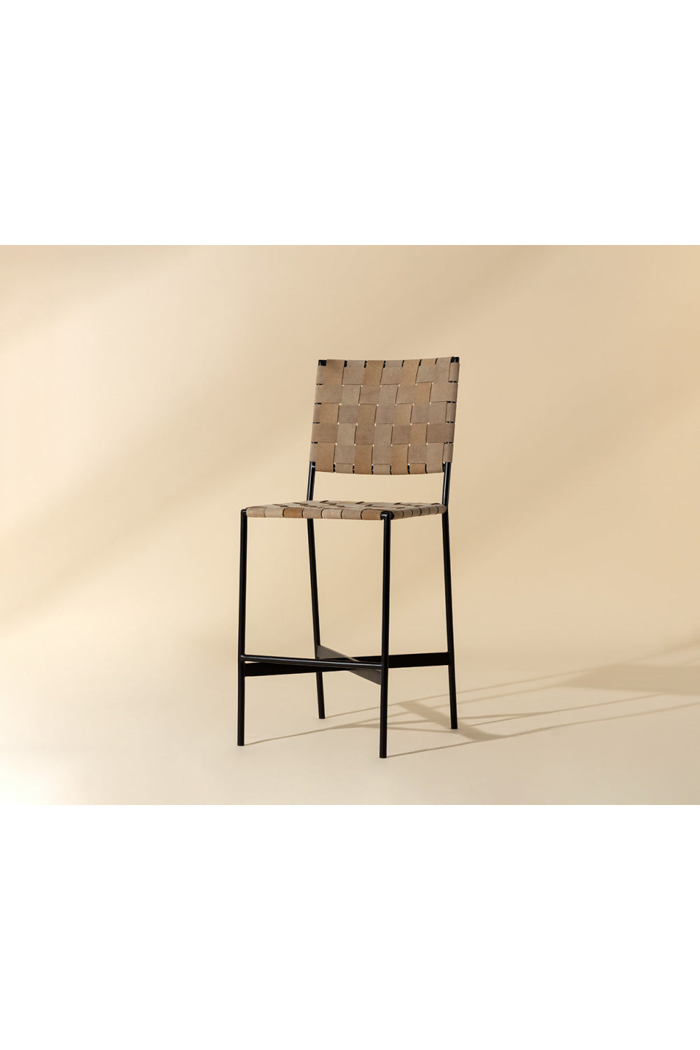 Modern European furniture - Weaved Suede Leather Counter Stool - www.oroa.com | Oroa.com