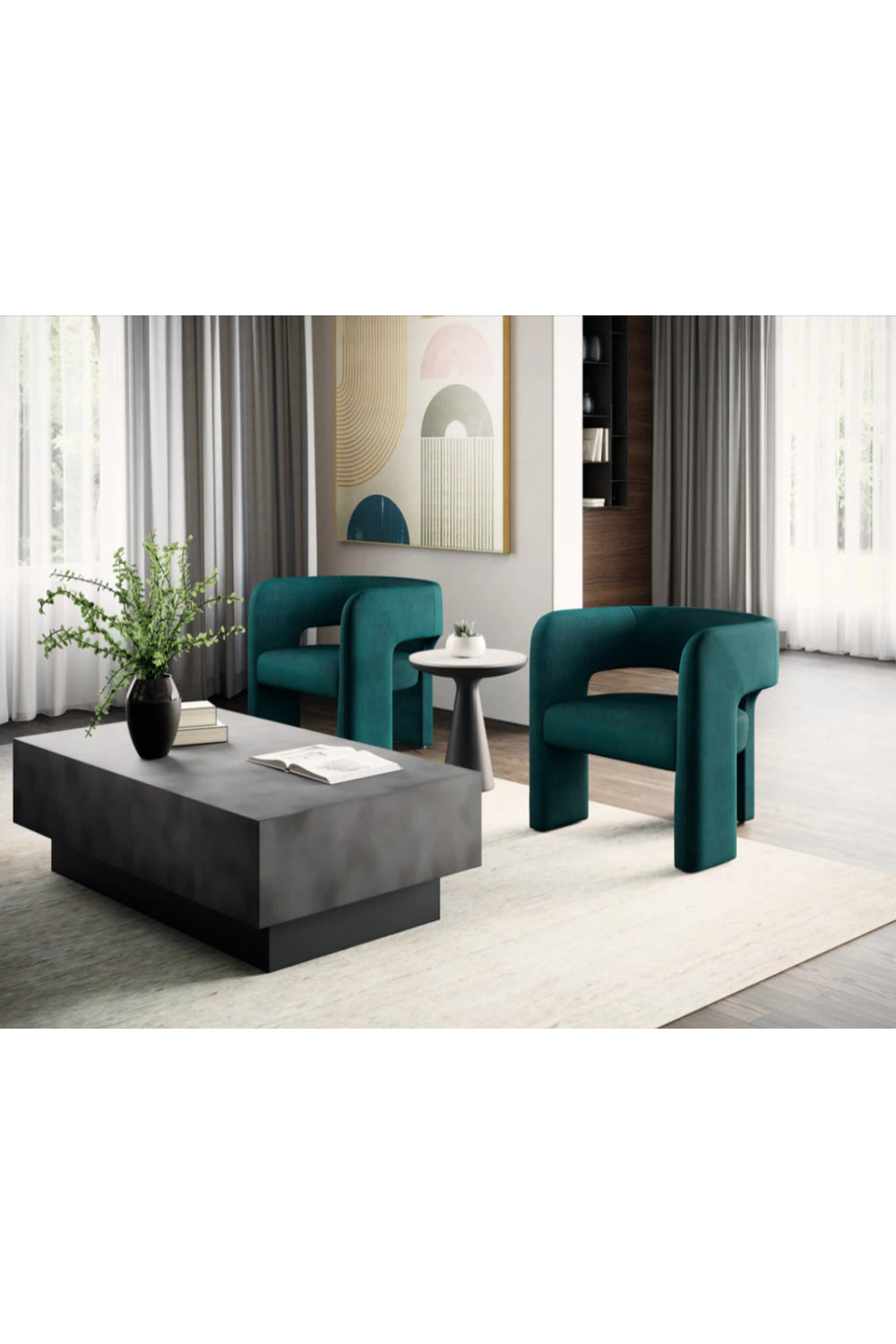 Modern European furniture - Steel Top Coffee Table - www.oroa.com | Oroa.com