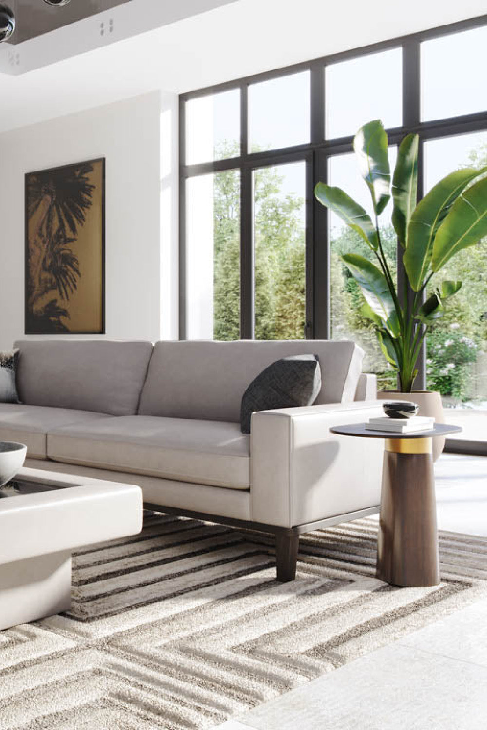 Modern European furniture - Black Glass Oval Side Table - www.oroa.com | Oroa.com