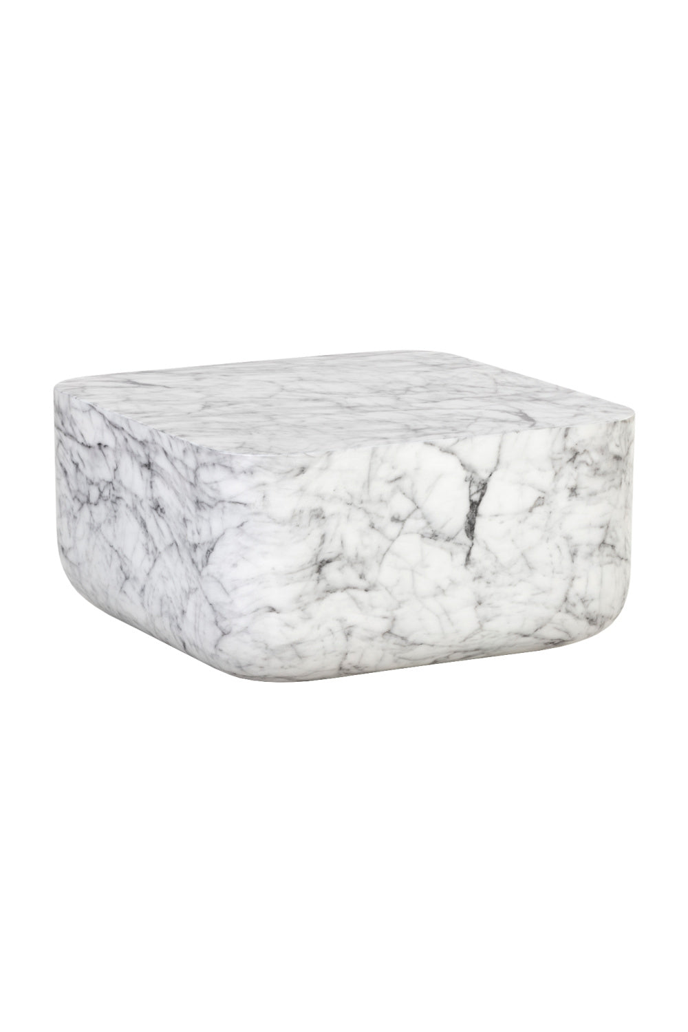 Modern European furniture - Square Marble-Inspired Coffee Table - www.oroa.com | Oroa.com