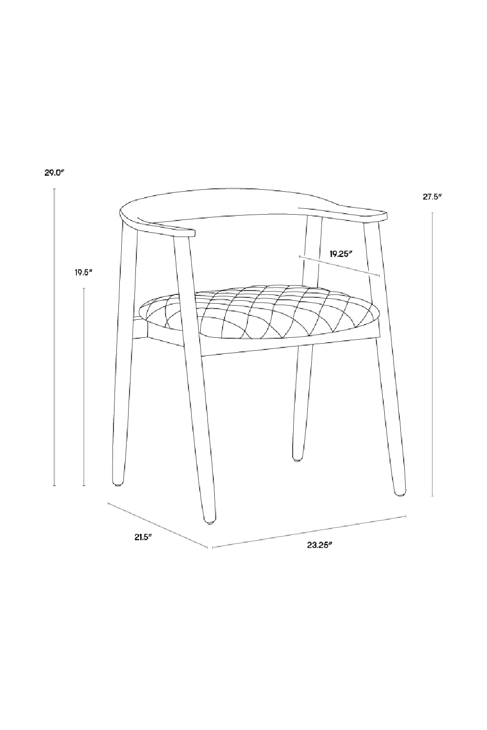 Modern European furniture - Weathered Oak Dining Armchair - www.oroa.com | Oroa.com