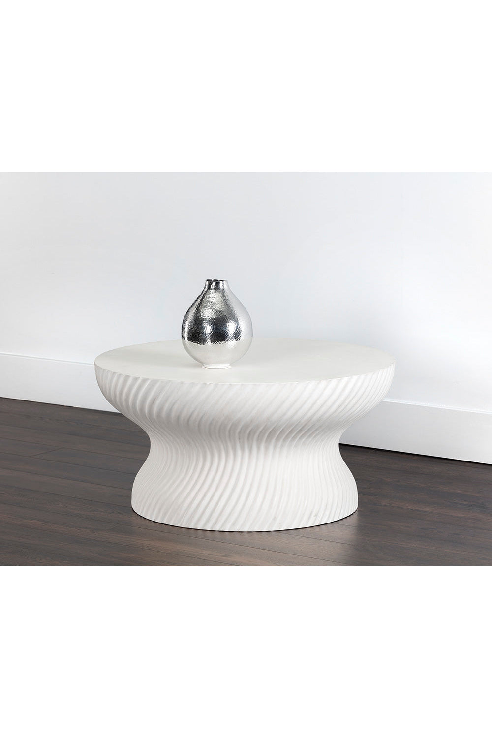 Modern European furniture - Swirl-Base Concrete Coffee Table - www.oroa.com | Oroa.com