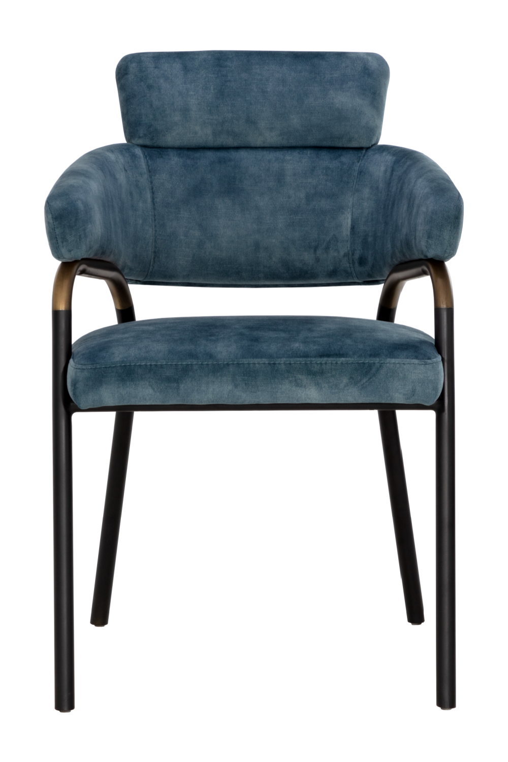 Modern European furniture - Blue Fabric Dining Armchair - www.oroa.com | Oroa.com