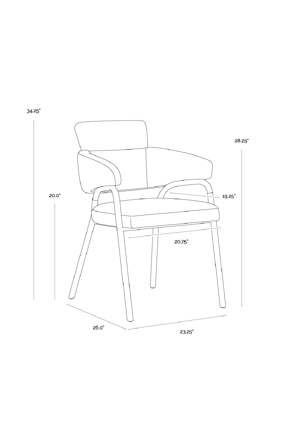 Modern European furniture - Blue Fabric Dining Armchair - www.oroa.com | Oroa.com