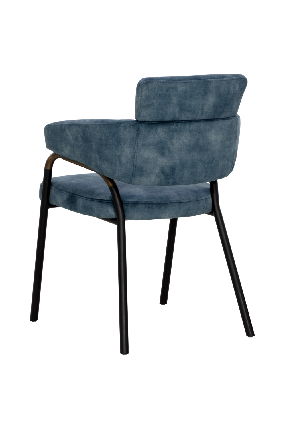Modern European furniture - Blue Fabric Dining Armchair - www.oroa.com | Oroa.com