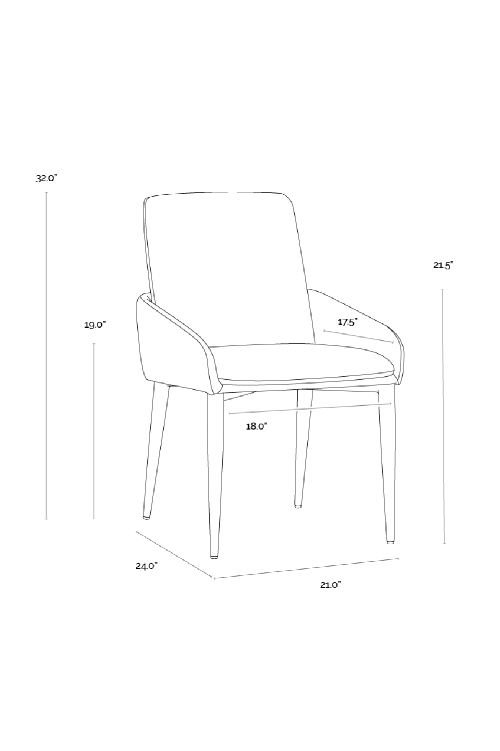 Modern European furniture - Structured Curved Dining Armchair - www.oroa.com | Oroa.com