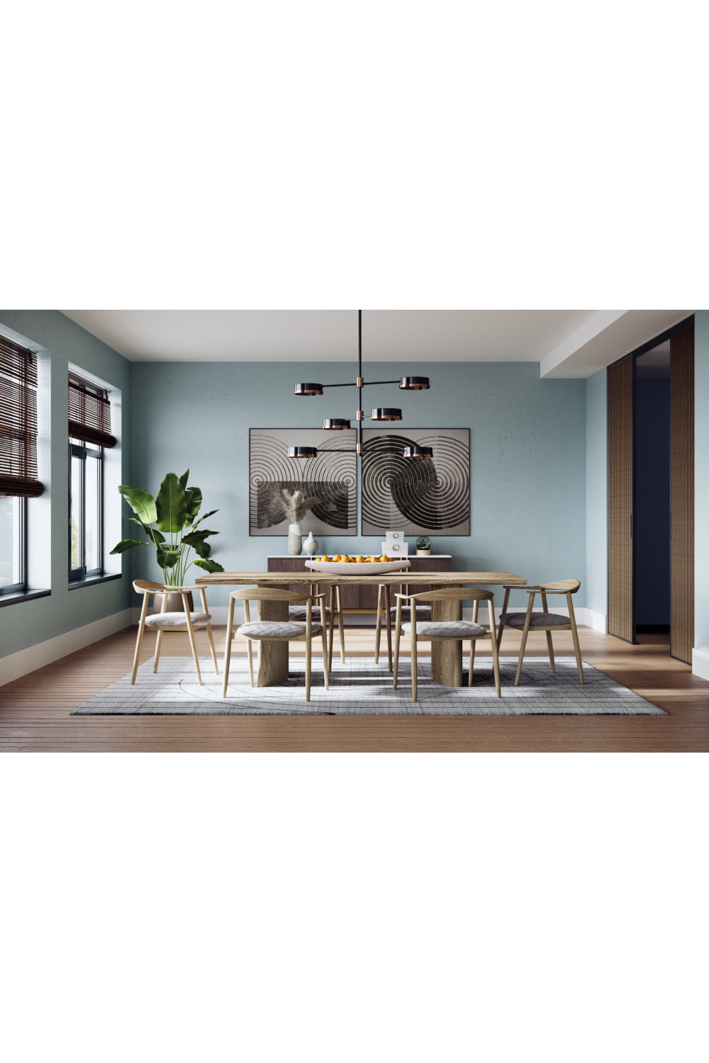 Modern European furniture - Weathered Oak 4-Door Sideboard - www.oroa.com | Oroa.com