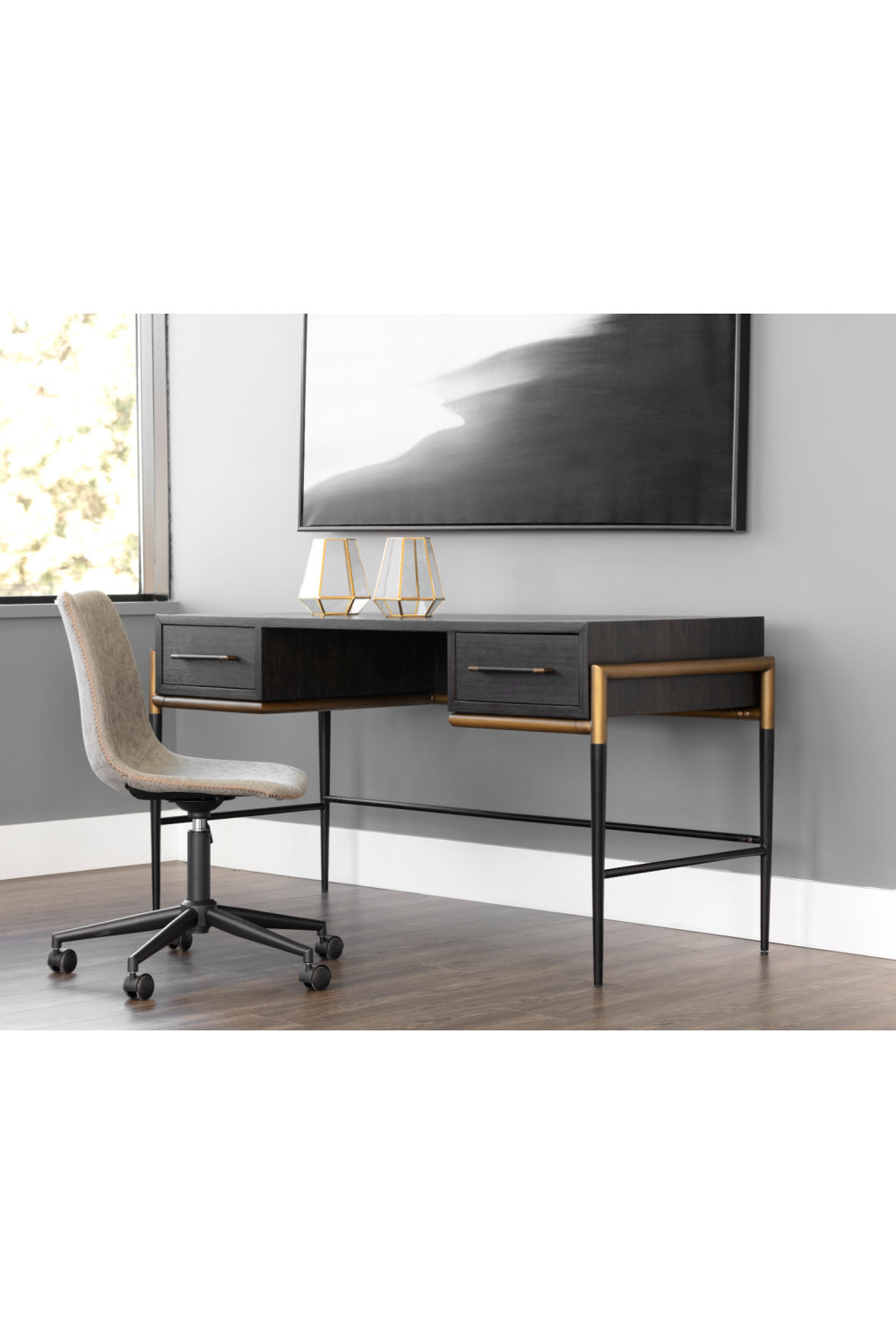 Modern European furniture - Painted Wood Office Desk - www.oroa.com | Oroa.com