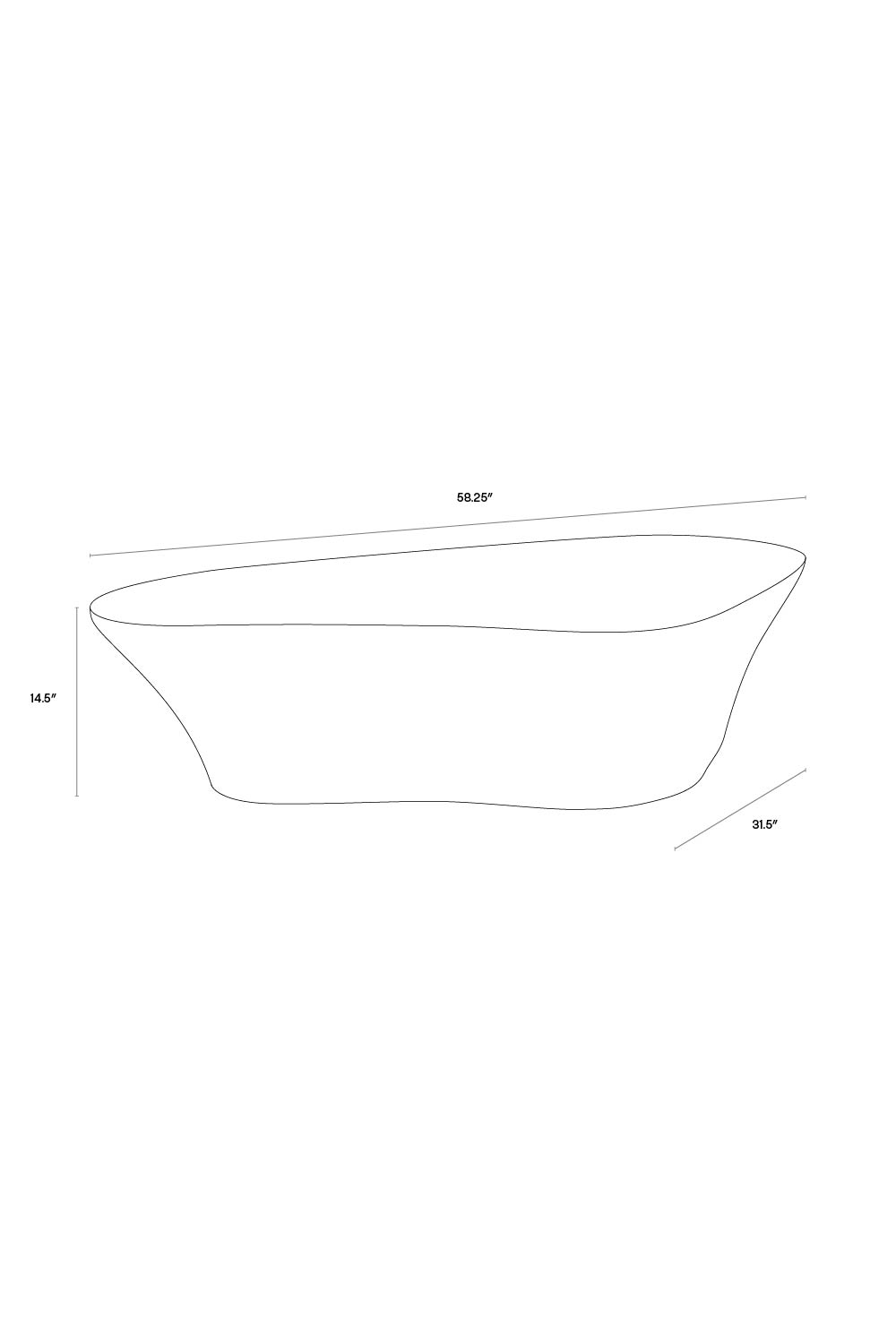 Modern European furniture - White Freeform Coffee Table - www.oroa.com | Oroa.com