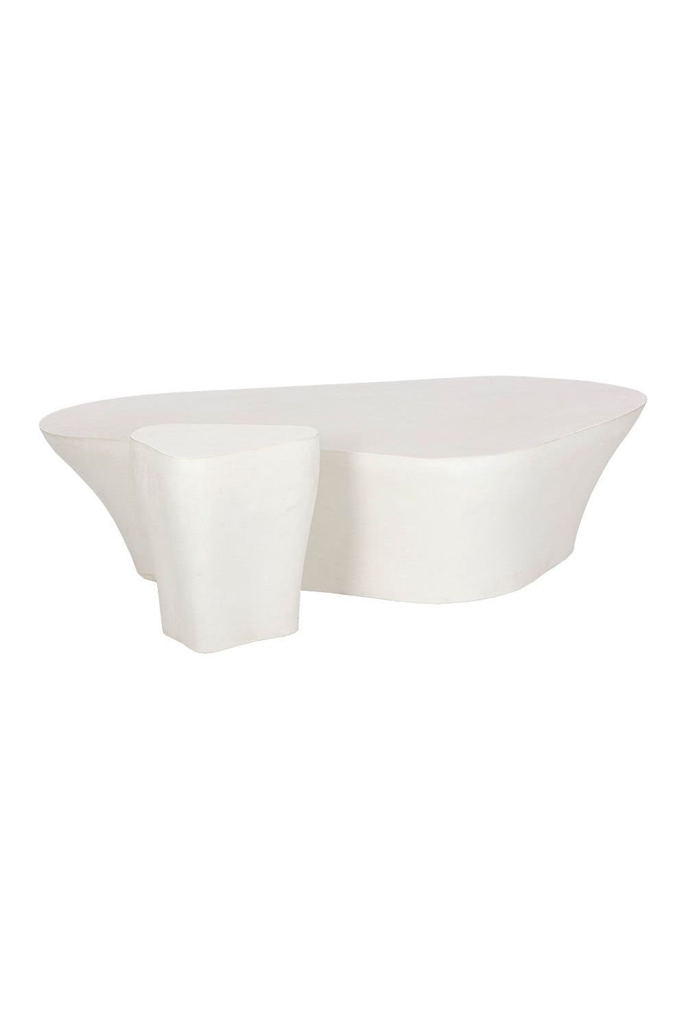 Modern European furniture - White Freeform Indoor/Outdoor End Table S - www.oroa.com | Oroa.com