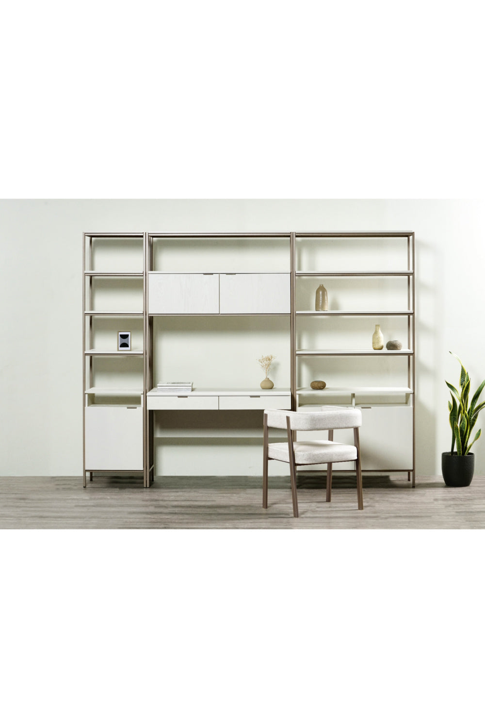 Modern European furniture - Cream Oak Modular Bookcase S - www.oroa.com | Oroa.com