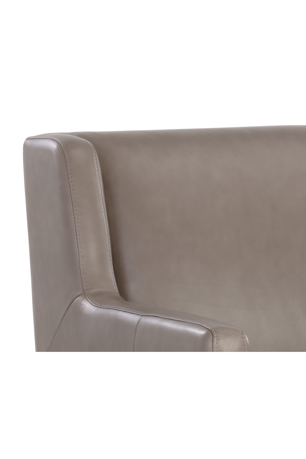 Modern European furniture - Gray Leather Modern Lounge Chair - www.oroa.com | Oroa.com