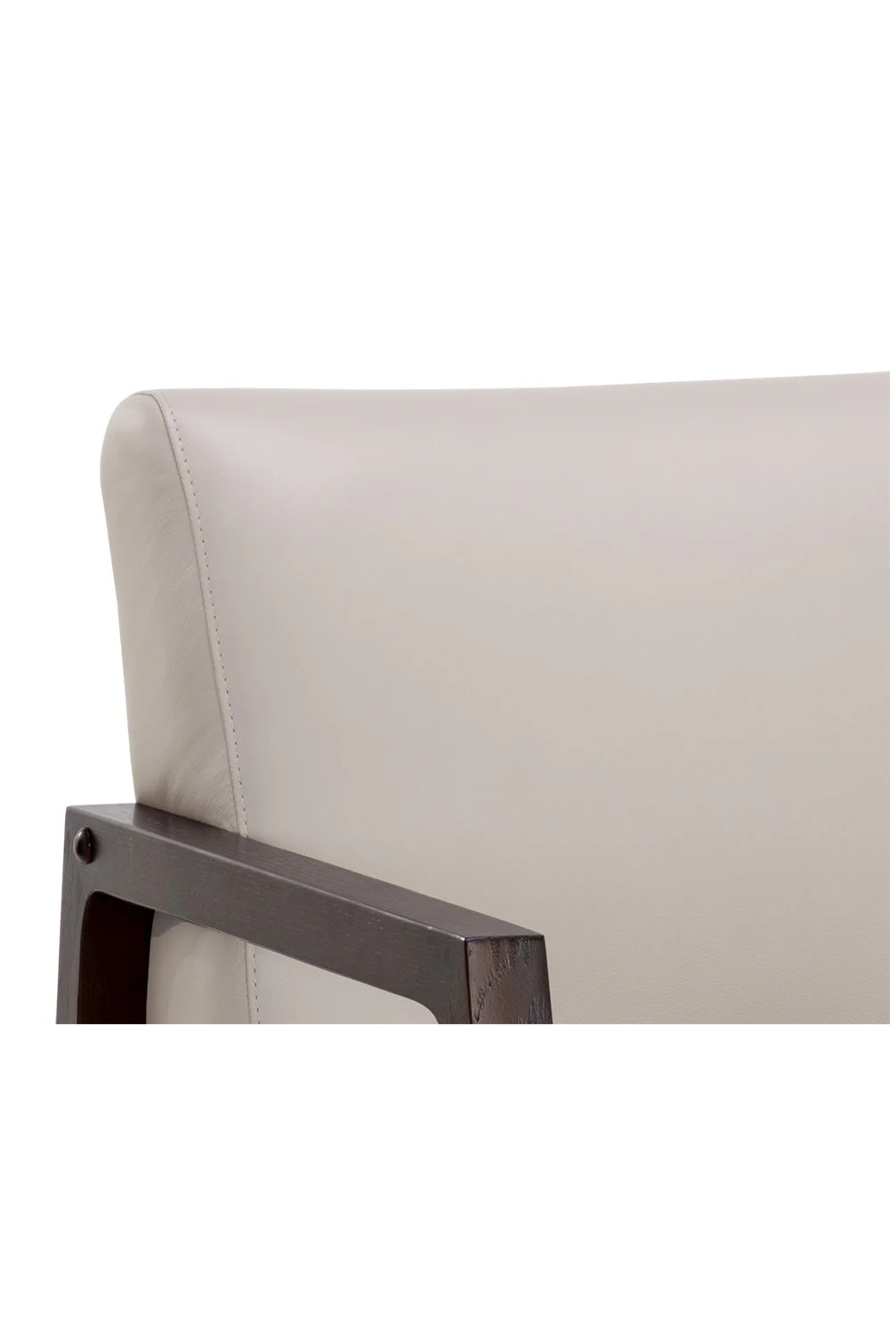 Modern European furniture - Light Gray Leather Lounge Chair - www.oroa.com | Oroa.com