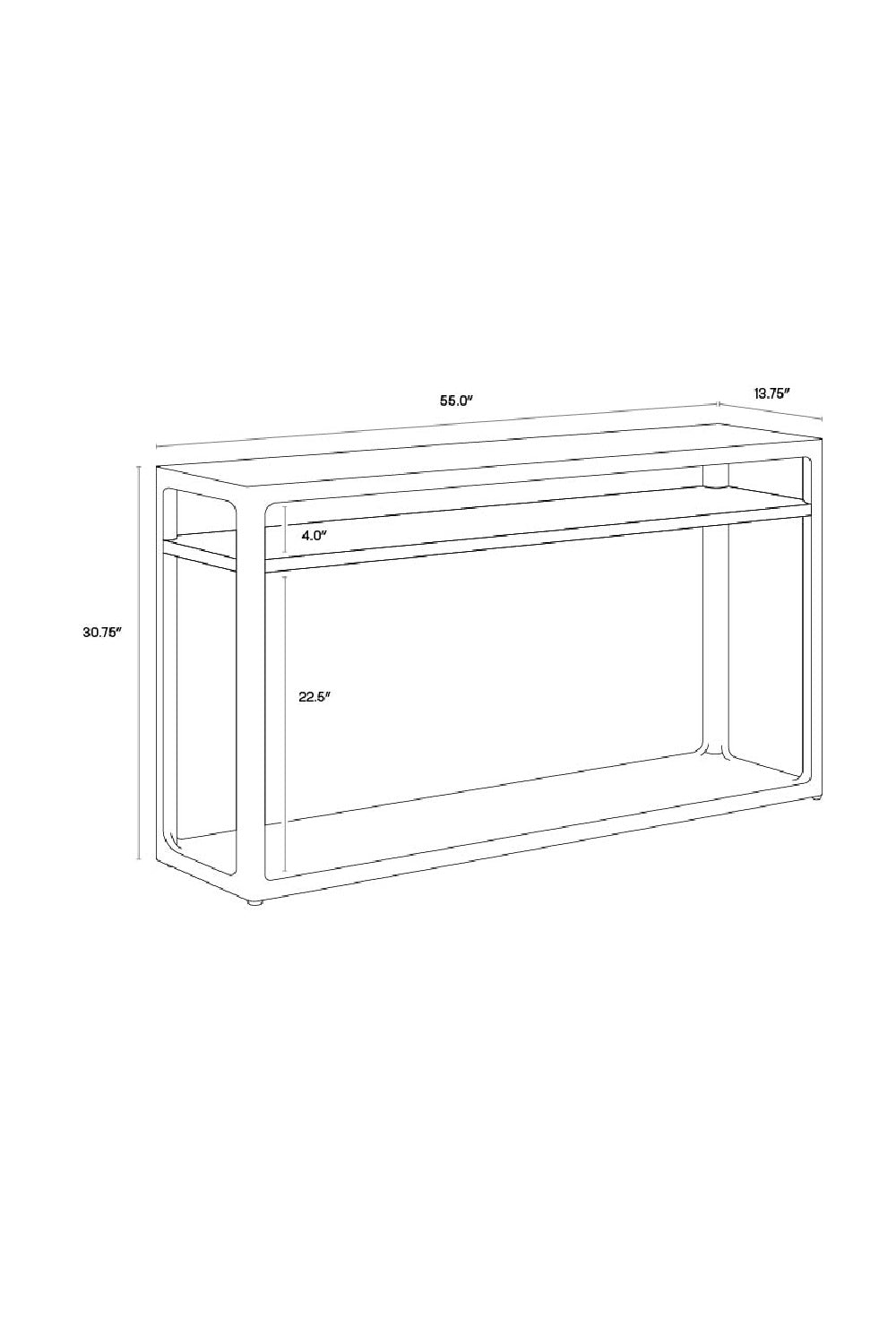 Modern European furniture - Solid Oak Console Table - www.oroa.com | Oroa.com