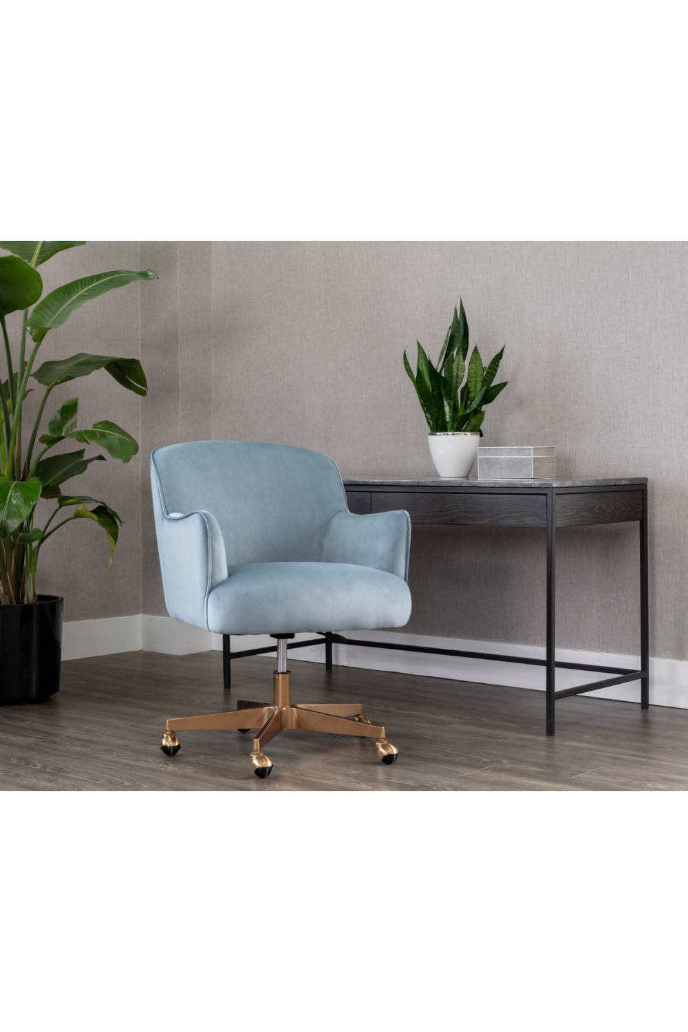 Modern European furniture - Boucle Swivel Office Chair - www.oroa.com | Oroa.com