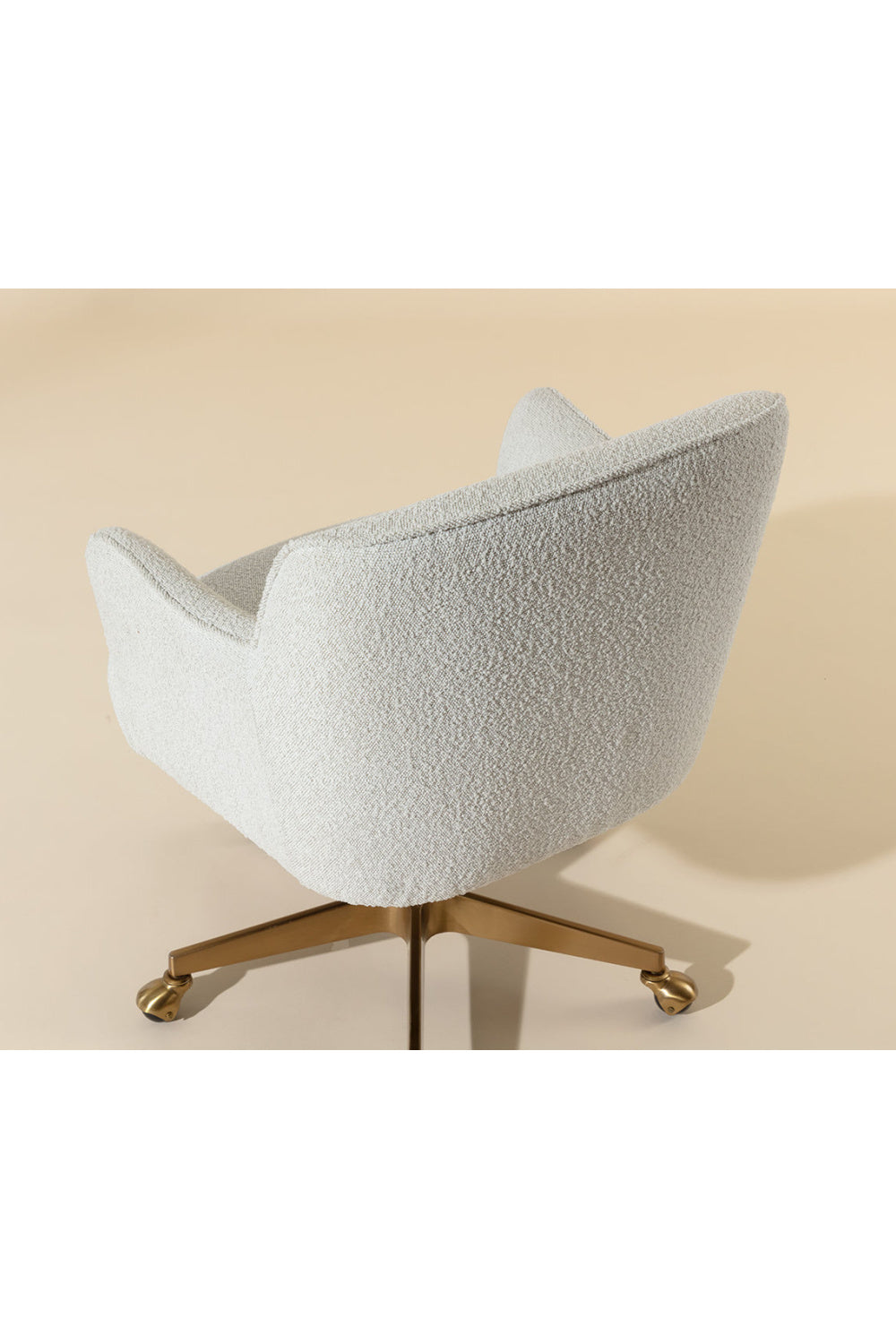 Modern European furniture - Boucle Swivel Office Chair - www.oroa.com | Oroa.com