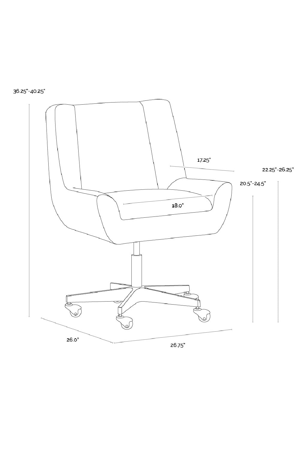 Modern European furniture - White Upholstered Office Chair - www.oroa.com | Oroa.com