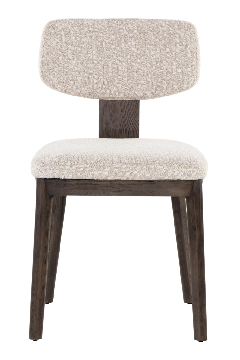 Modern European furniture - Cream Fabric Dining Chairs (2) - www.oroa.com | Oroa.com