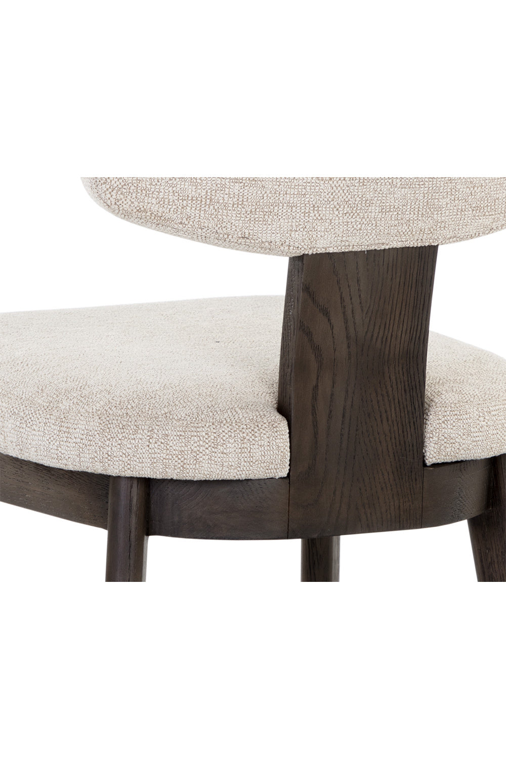 Modern European furniture - Cream Fabric Dining Chairs (2) - www.oroa.com | Oroa.com