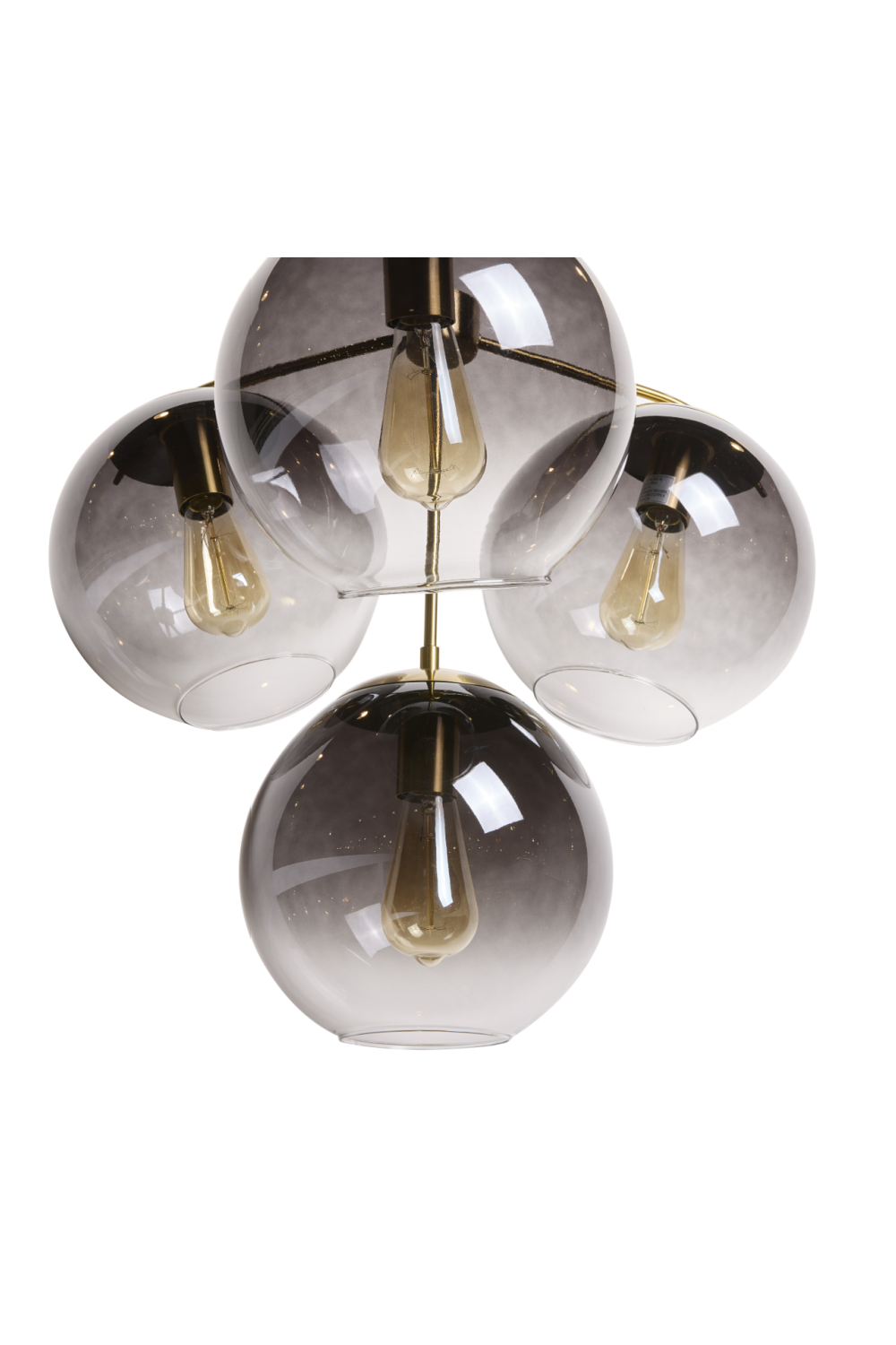 Modern European furniture - 4 Gray Glass Shades Chandelier - www.oroa.com | Oroa.com