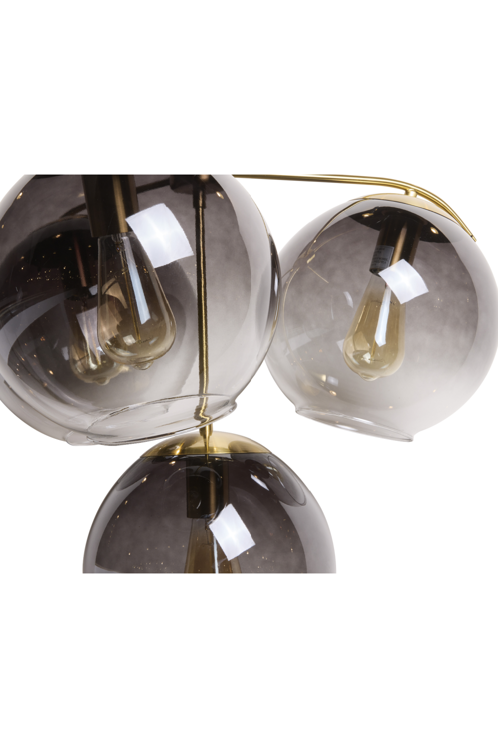 Modern European furniture - 4 Gray Glass Shades Chandelier - www.oroa.com | Oroa.com