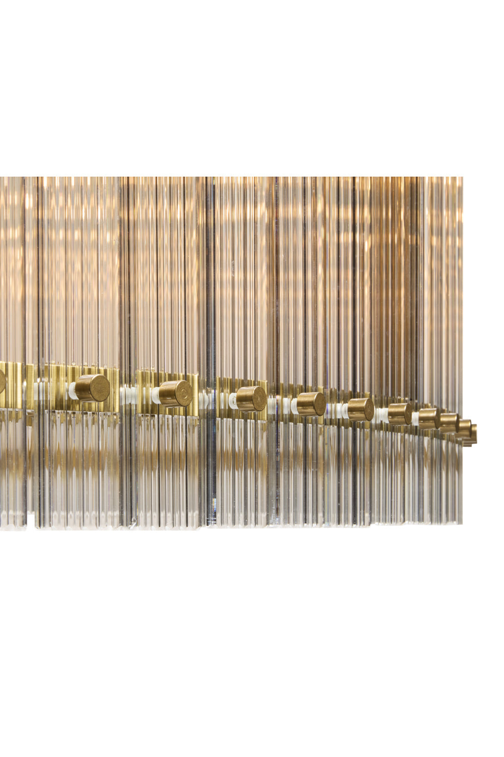 Modern European furniture - Clear Fluted Glass Chandelier L - www.oroa.com | Oroa.com