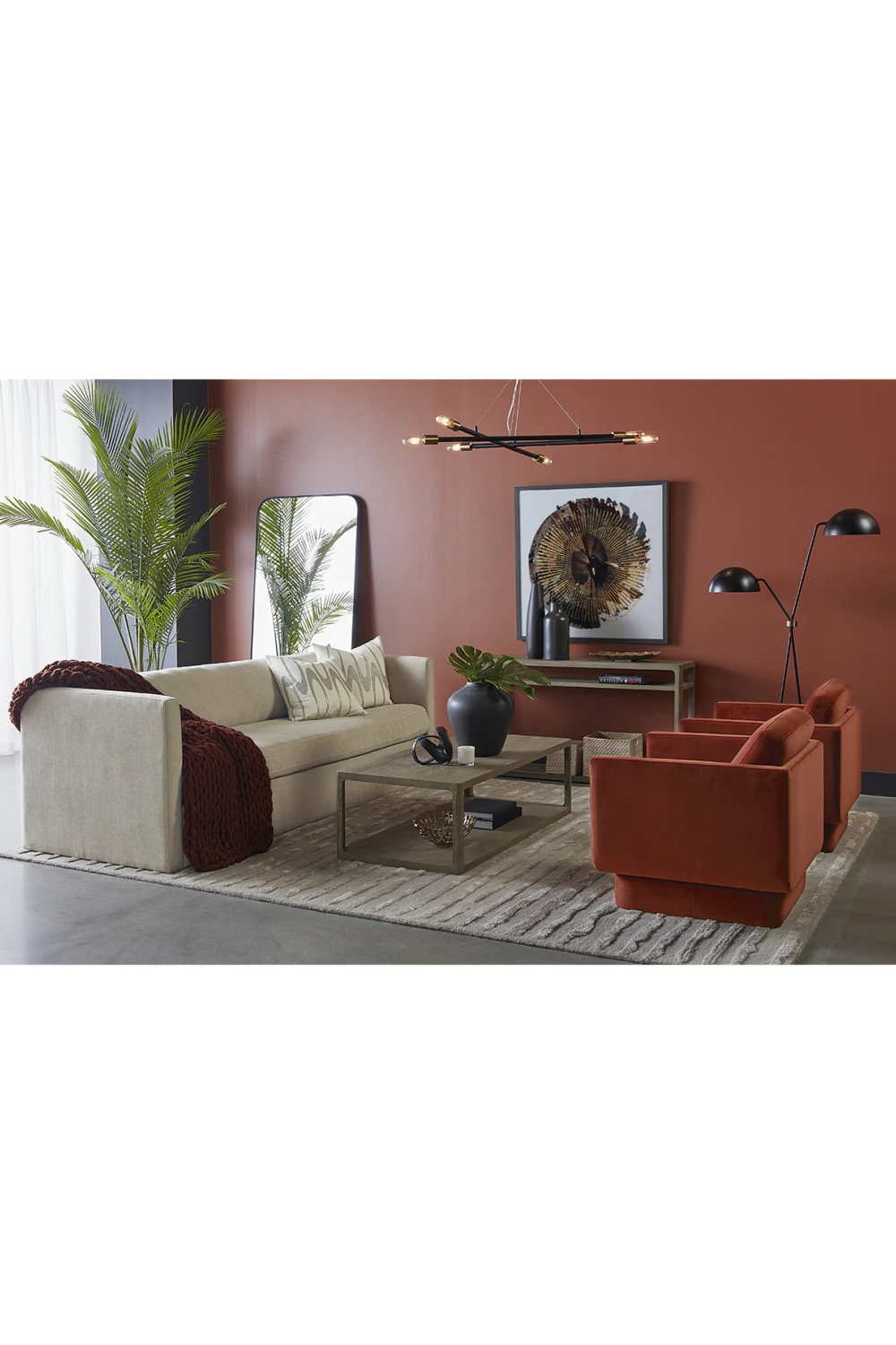Modern European furniture - Black Dual-Domed Floor Lamp - www.oroa.com | Oroa.com