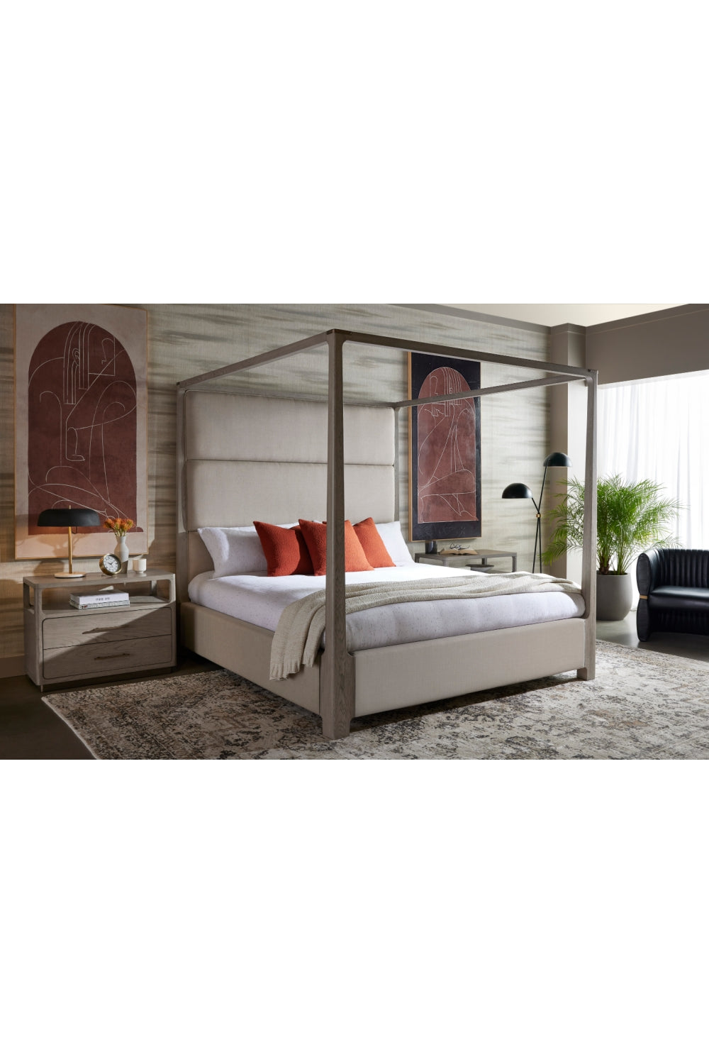 Modern European furniture - Black Dual-Domed Floor Lamp - www.oroa.com | Oroa.com