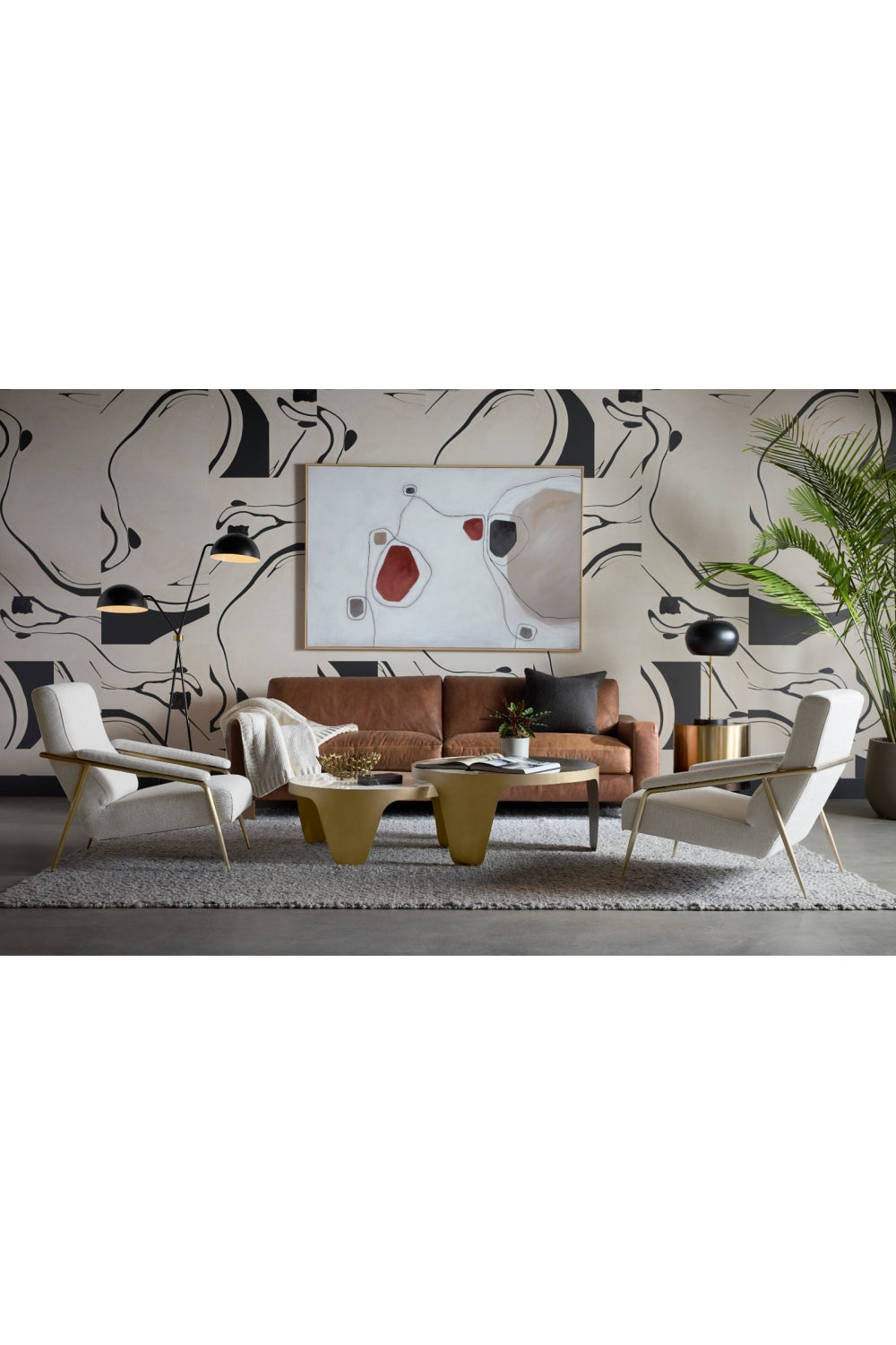 Modern European furniture - Black Dual-Domed Floor Lamp - www.oroa.com | Oroa.com