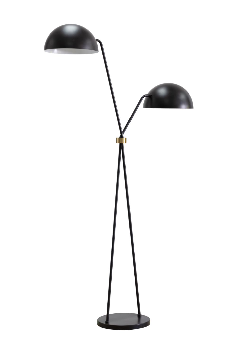 Modern European furniture - Black Dual-Domed Floor Lamp - www.oroa.com | Oroa.com