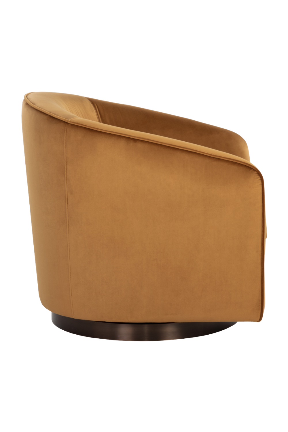 Modern European furniture - Gold Swivel Lounge Chair - www.oroa.com | Oroa.com