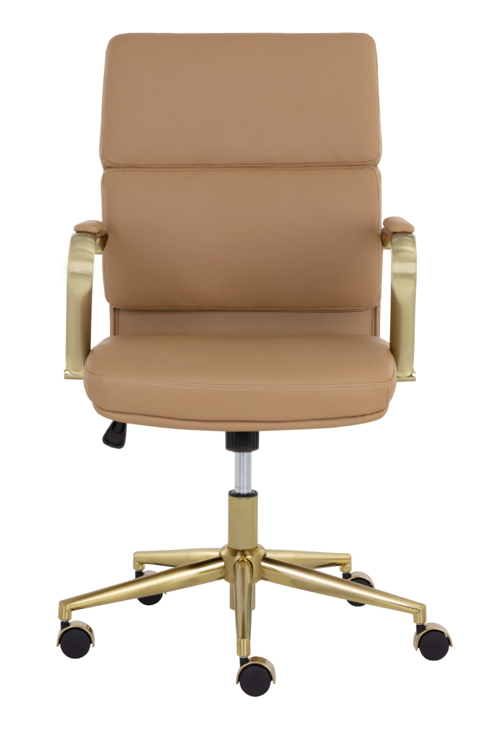 Modern European furniture - Gold Frame Upholstered Office Chair - www.oroa.com | Oroa.com