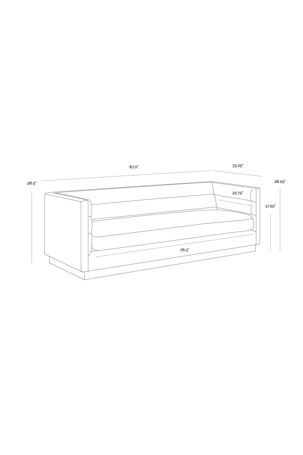 Modern European furniture - Horizontal-Tufted White Sofa - www.oroa.com | Oroa.com